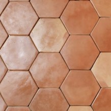 Handmade Cotto Dark Natural Terracotta Tile, 6x6x3/8, Terracotta Flooring