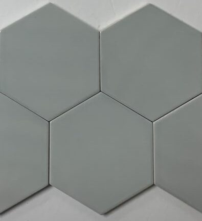 Ceramic EC 4″ Hexagon Sky Blue Glossy