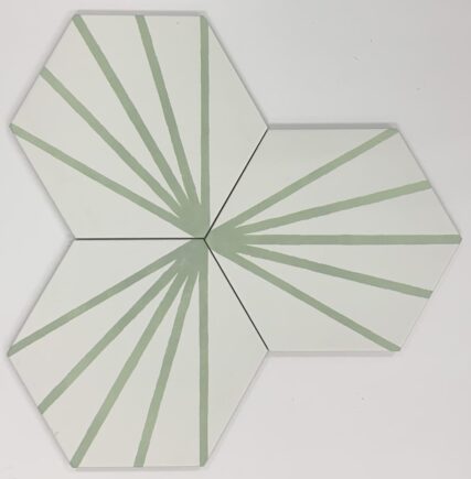 Porcelain BE Meraki/ PR Kratis Line 8″ Hexagon Verde