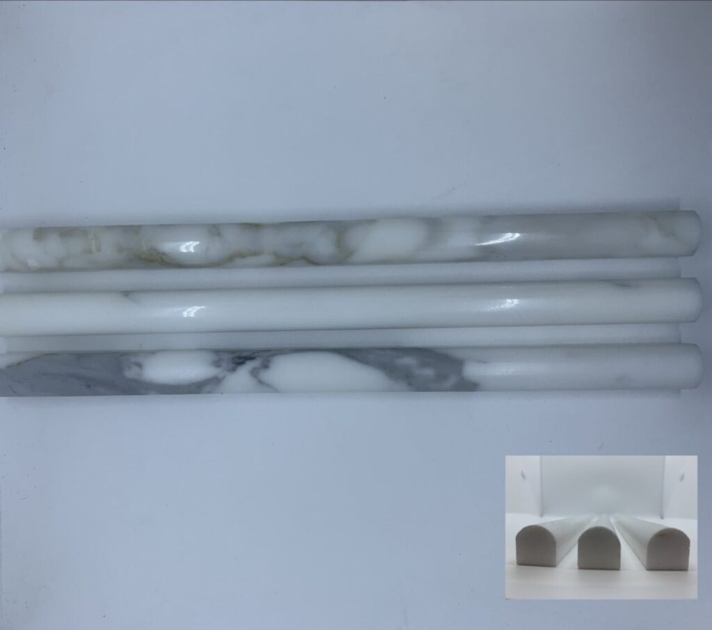 Marble Pencil 3/4 x 12 Calacatta Polished