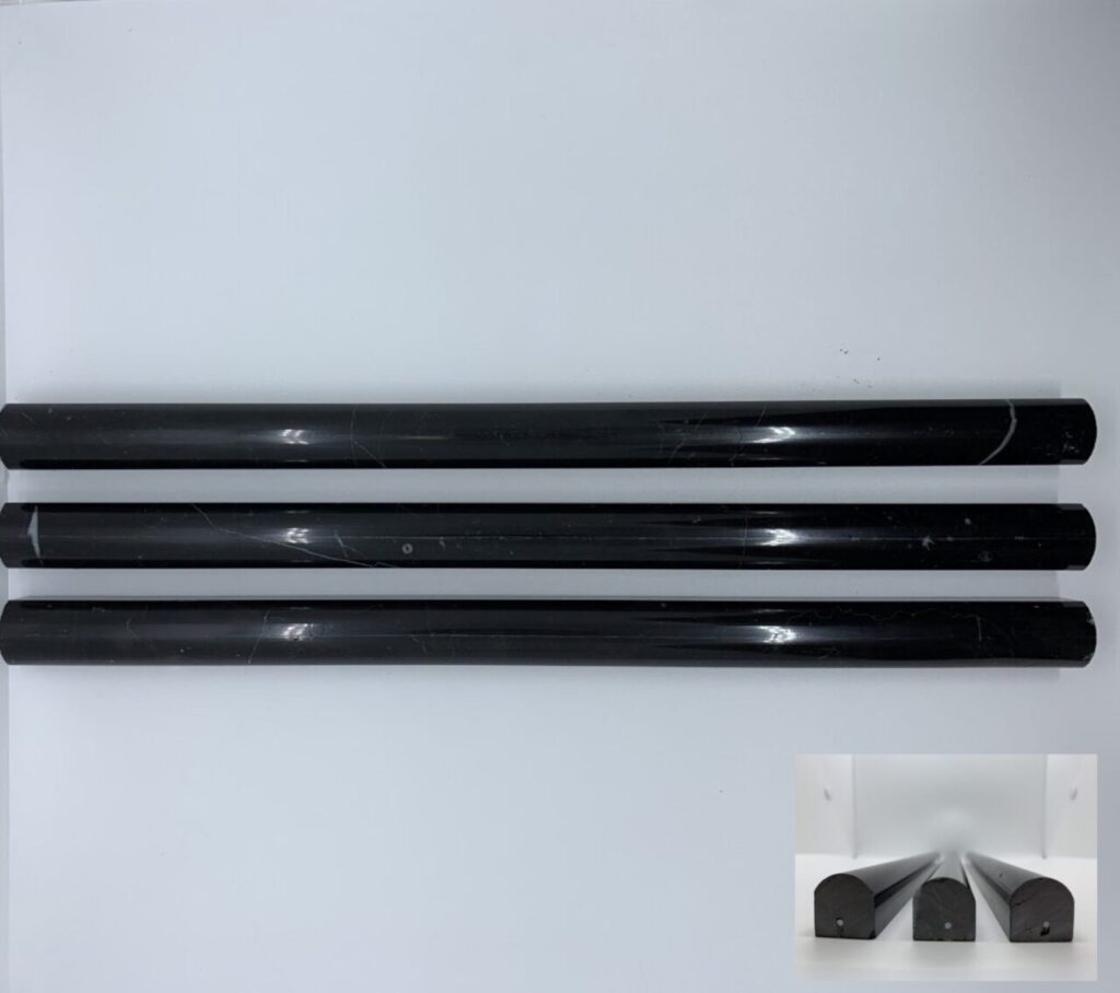 Marble Pencil 3/4 x 12 Nero Marquina Polished
