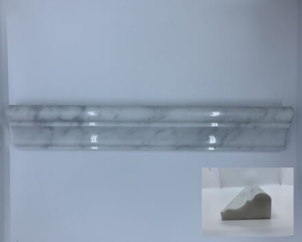 Marble Cornice 2x12 Carrara Polished