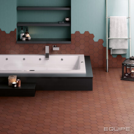 Porcelain EC Kromatika 4″ Hexagon Clay Matte