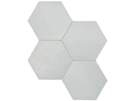 Ceramic AN Teramoda 6″ Hexagon Silver Glossy