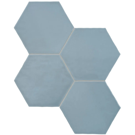 Ceramic AN Teramoda 6″ Hexagon Sky Glossy