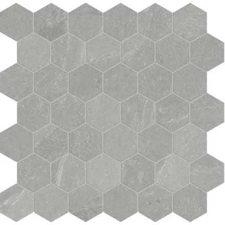 Porcelain AN Nord 2″ Hexagon Palladium Matte