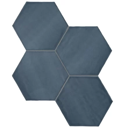 Ceramic AN Teramoda 6″ Hexagon Ink Glossy