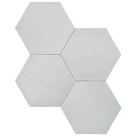 Ceramic AN Teramoda 6″ Hexagon Silver Glossy