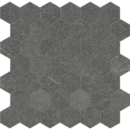 Porcelain AN Mjork 2″ Hexagon Carbon Matte