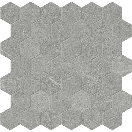 Porcelain AN Mjork 2″ Hexagon Mica Matte