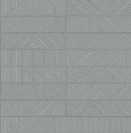 Ceramic AN Geometra 3×12 Maze Charcoal Glossy