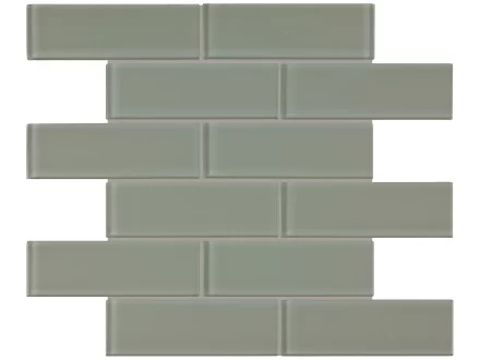 Glass AN Element 2×6 Brick Smoke Glossy