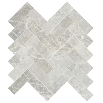 Natural Stone AN Apollo Argento Herringbone 1.25×4 Honed