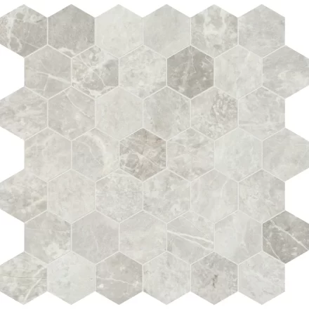 Natural Stone AN Apollo Argento Hexagon 2″ Honed