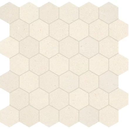 Limestone AN Serene Ivory Hexagon 2″ Honed