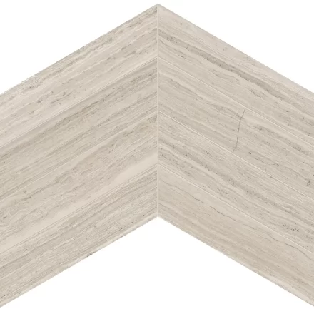 Limestone AN Strada Mist Chevron 2×8.5 Honed