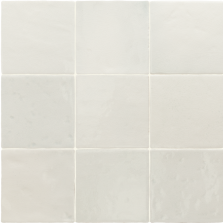 Ceramic EC Menorca 4×4 White Glossy (Crackled)
