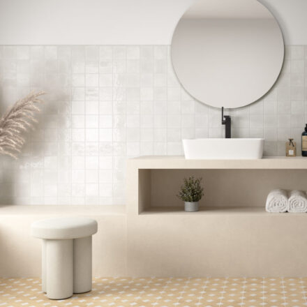 Ceramic EC Menorca 4×4 White Glossy (Crackled)