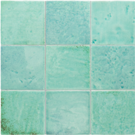 Ceramic EC Menorca 4×4 Aqua Glossy (Crackled)