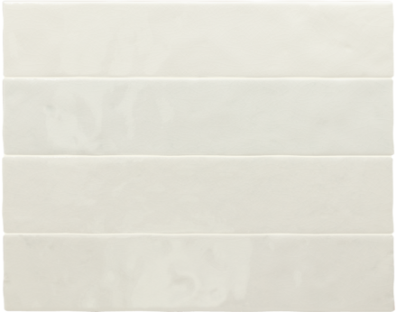 Ceramic EC Menorca 2.5×13  White Glossy (Crackled)