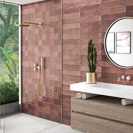 Ceramic CT 10×10 Omega Bordeaux Glossy