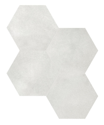 Porcelain AN Tapestri 8.5″ Hexagon Grey Denim Flat