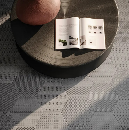 Porcelain AN Tapestri 8.5″ Hexagon Silk Blend